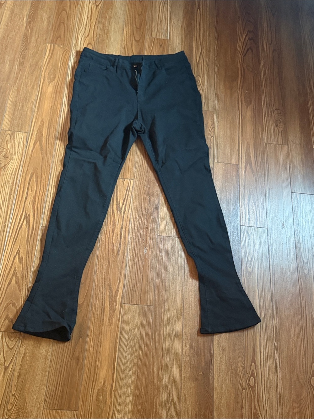 SHEIN Black Flare Leg Stretch Jeans